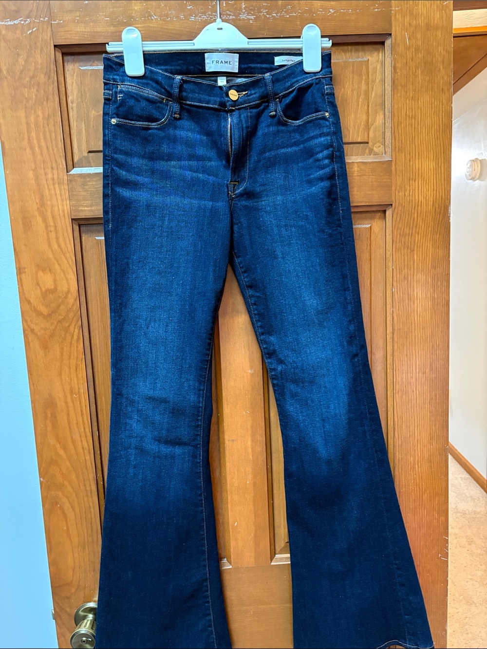 Frame Denim Dark Blue Flare Jeans